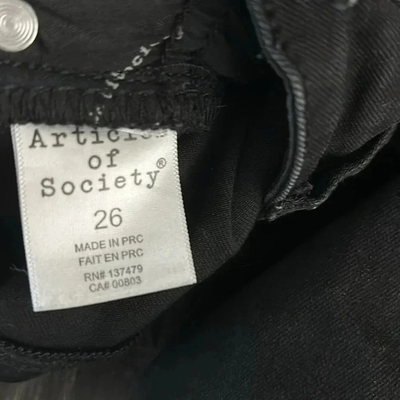 Articles of Society Black Denim Skinny Jeans - Picture 5 of 6